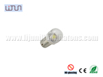 No-ghosting BA9S 1SMD 5050 White clear cover