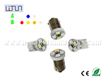 LED T10 4SMD 2 colors and 4 colors twinkle